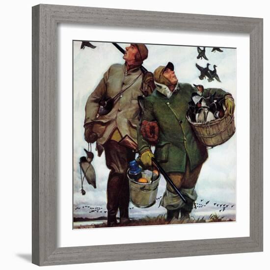 "Nothing but Decoys", December 1, 1951-Mead Schaeffer-Framed Giclee Print