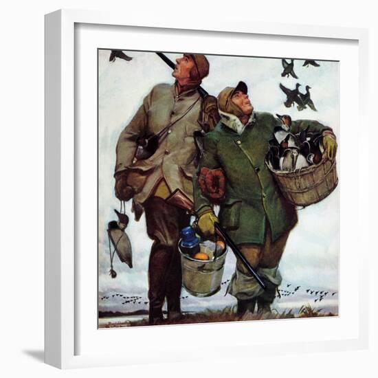 "Nothing but Decoys", December 1, 1951-Mead Schaeffer-Framed Giclee Print