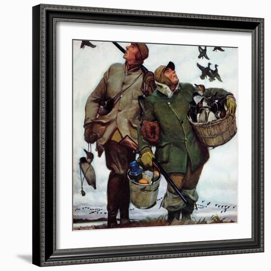 "Nothing but Decoys", December 1, 1951-Mead Schaeffer-Framed Giclee Print