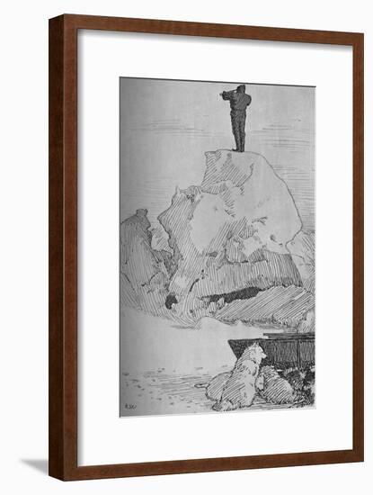 'Nothing But Ice, Ice to the Horizon, 7 April, 1895', (1897)-Unknown-Framed Giclee Print