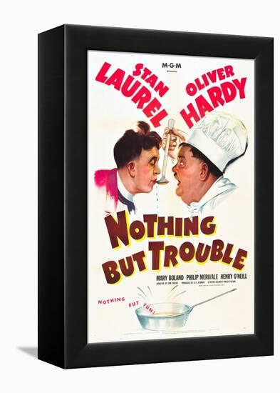 Nothing but Trouble, Stan Laurel, Oliver Hardy, 1944-null-Framed Stretched Canvas