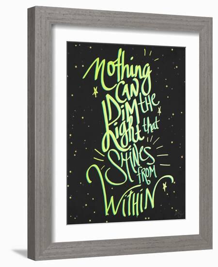 Nothing Can Dim the Light-Kimberly Glover-Framed Giclee Print
