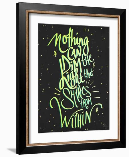 Nothing Can Dim the Light-Kimberly Glover-Framed Giclee Print