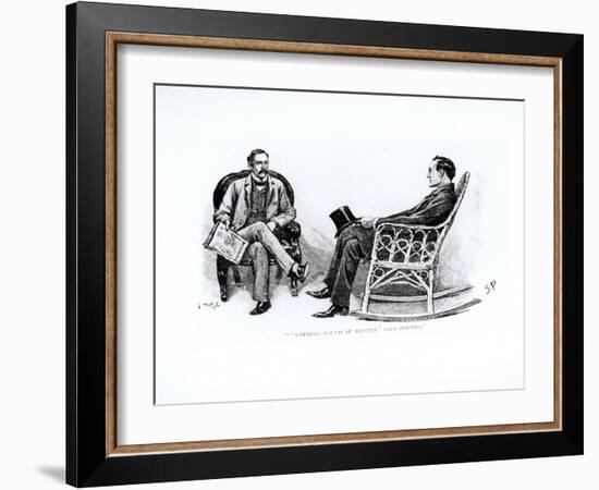 ' Nothing Could Be Better , Said Holmes', Illustration from 'The Stockbroker's Clerk' by Arthur Con-Sidney Paget-Framed Giclee Print