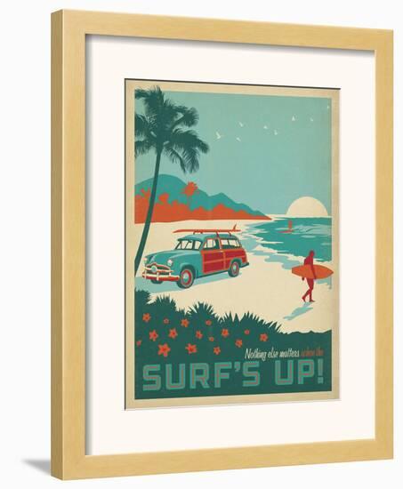 Nothing Else Matters When The Surf’s Up!-Anderson Design Group-Framed Art Print
