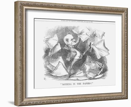 Nothing in the Papers!, 1871-Joseph Swain-Framed Giclee Print