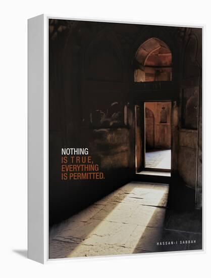 Nothing is True, Everything is Permitted-Adam Jones-Framed Stretched Canvas