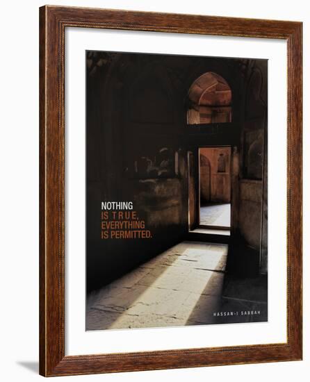 Nothing is True, Everything is Permitted-Adam Jones-Framed Art Print