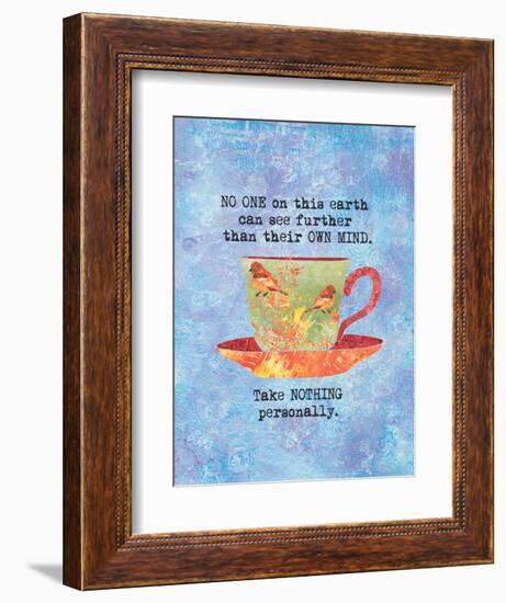 Nothing Personally Bird Cup-Bee Sturgis-Framed Art Print