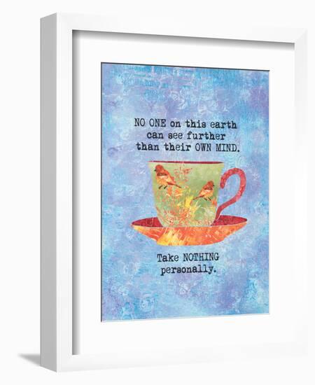 Nothing Personally Bird Cup-Bee Sturgis-Framed Art Print