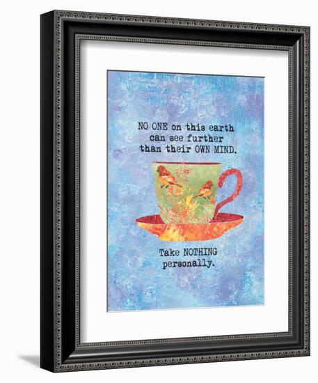 Nothing Personally Bird Cup-Bee Sturgis-Framed Art Print