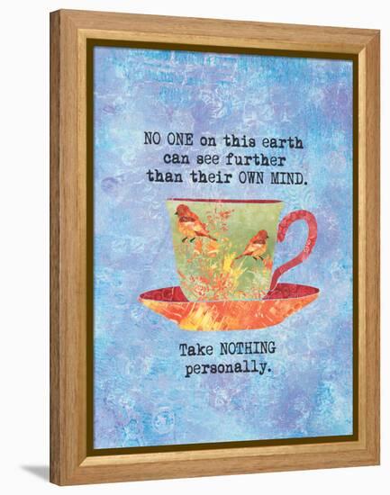 Nothing Personally Bird Cup-Bee Sturgis-Framed Stretched Canvas