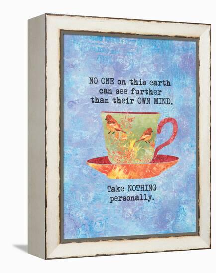 Nothing Personally Bird Cup-Bee Sturgis-Framed Stretched Canvas