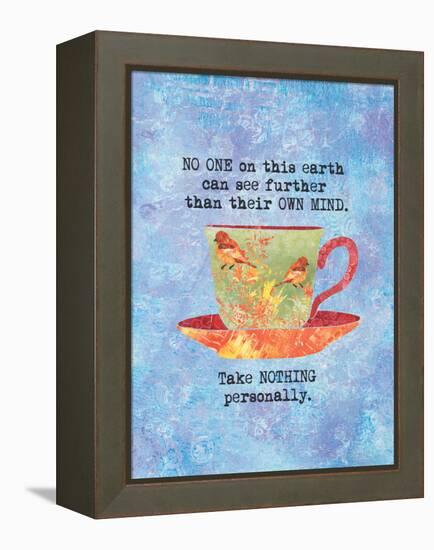 Nothing Personally Bird Cup-Bee Sturgis-Framed Stretched Canvas