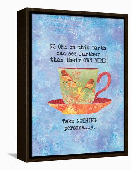 Nothing Personally Bird Cup-Bee Sturgis-Framed Stretched Canvas