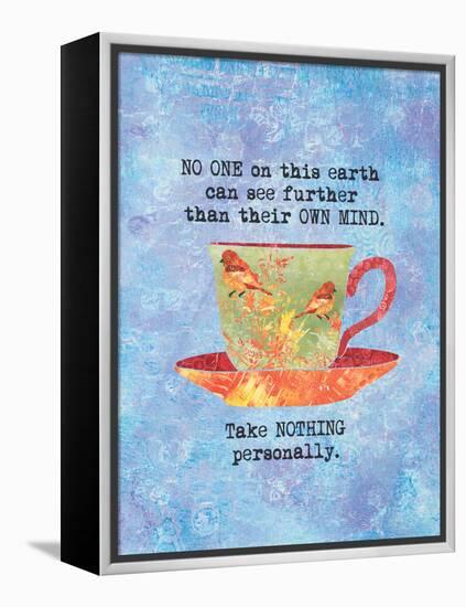 Nothing Personally Bird Cup-Bee Sturgis-Framed Stretched Canvas