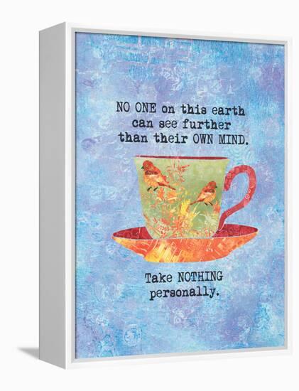 Nothing Personally Bird Cup-Bee Sturgis-Framed Stretched Canvas