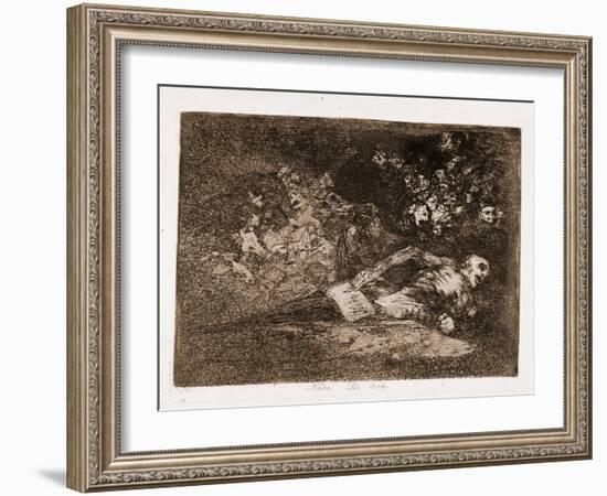 Nothing, that's what he will say-Francisco Jose de Goya y Lucientes-Framed Giclee Print