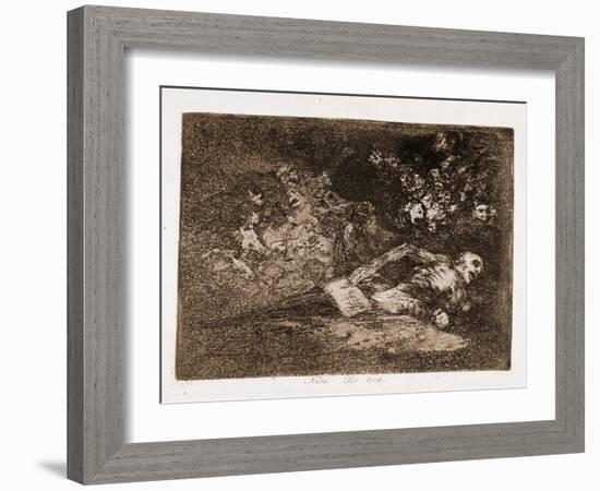 Nothing, that's what he will say-Francisco Jose de Goya y Lucientes-Framed Giclee Print