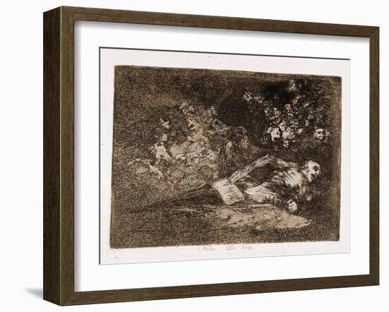 Nothing, that's what he will say-Francisco Jose de Goya y Lucientes-Framed Giclee Print