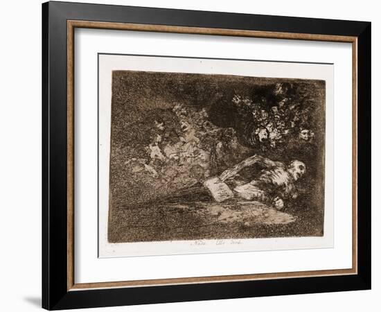 Nothing, that's what he will say-Francisco Jose de Goya y Lucientes-Framed Giclee Print