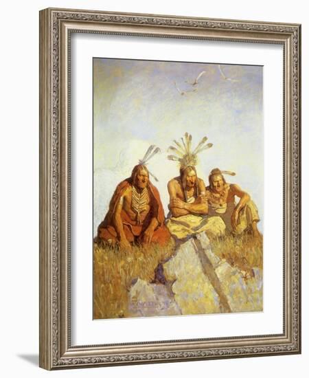 Nothing Would Escape, 1911-Newell Convers Wyeth-Framed Giclee Print