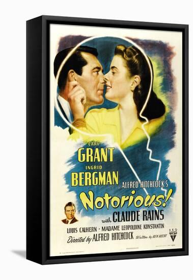 Notorious, 1946, Directed by Alfred Hitchcock-null-Framed Premier Image Canvas