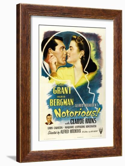 Notorious, 1946, Directed by Alfred Hitchcock-null-Framed Giclee Print