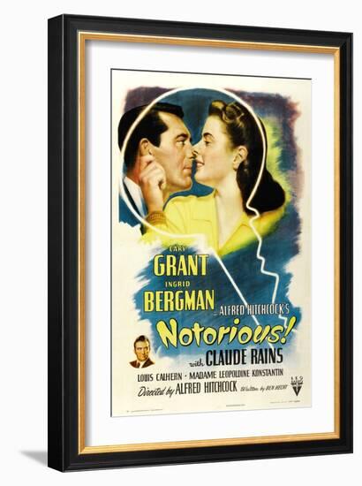 Notorious, 1946, Directed by Alfred Hitchcock-null-Framed Giclee Print