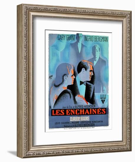 Notorious, (AKA Les Enchaines), 1946-null-Framed Premium Giclee Print