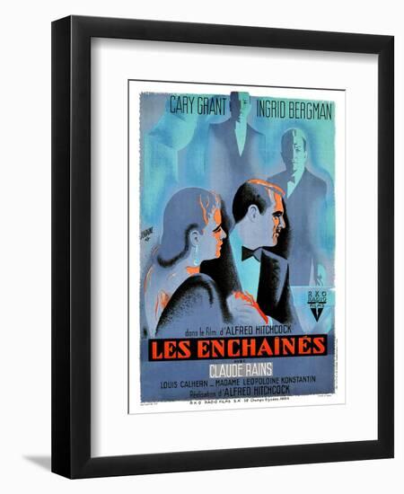 Notorious, (AKA Les Enchaines), 1946-null-Framed Premium Giclee Print