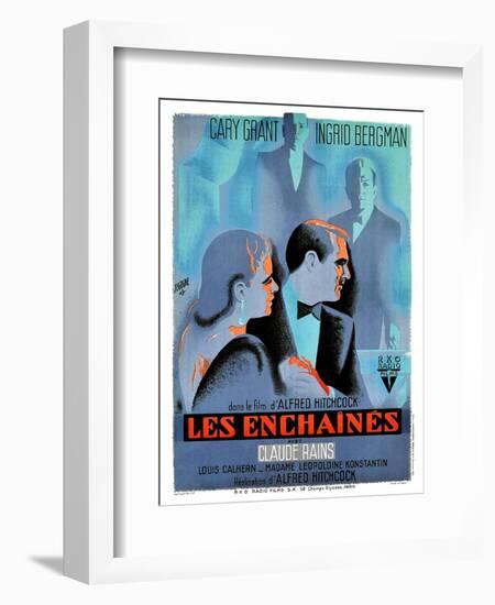 Notorious, (AKA Les Enchaines), 1946-null-Framed Premium Giclee Print