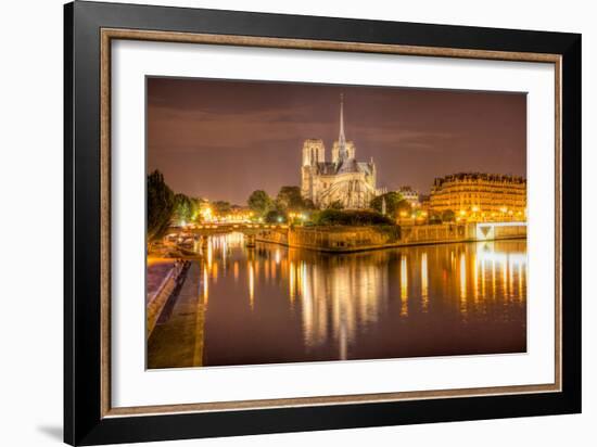 Notre Dame at Night-harvepino-Framed Photographic Print