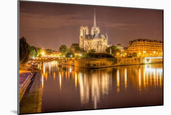 Notre Dame at Night-harvepino-Mounted Photographic Print