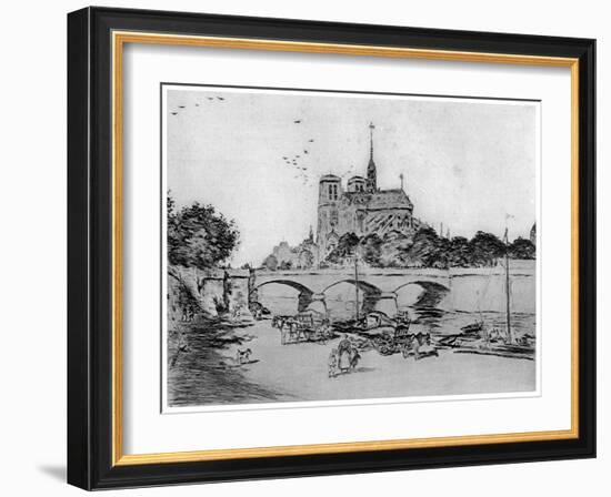 Notre Dame, C1870-1920-Jean Francois Raffaelli-Framed Giclee Print