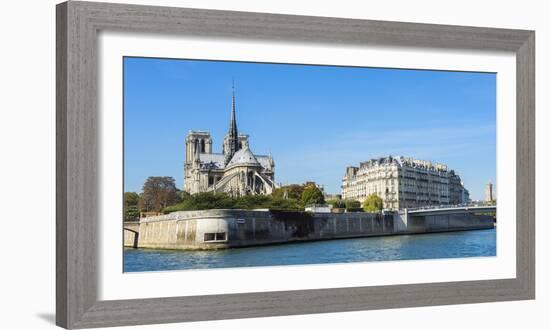 Notre-Dame Cathedral and Ile De La Cite, Paris, France, Europe-G & M Therin-Weise-Framed Photographic Print