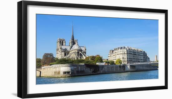 Notre-Dame Cathedral and Ile De La Cite, Paris, France, Europe-G & M Therin-Weise-Framed Photographic Print