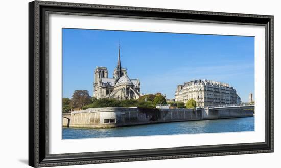 Notre-Dame Cathedral and Ile De La Cite, Paris, France, Europe-G & M Therin-Weise-Framed Photographic Print