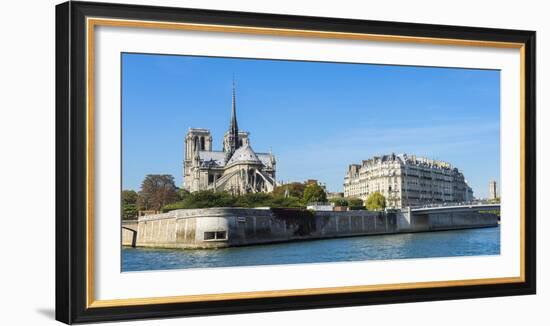 Notre-Dame Cathedral and Ile De La Cite, Paris, France, Europe-G & M Therin-Weise-Framed Photographic Print