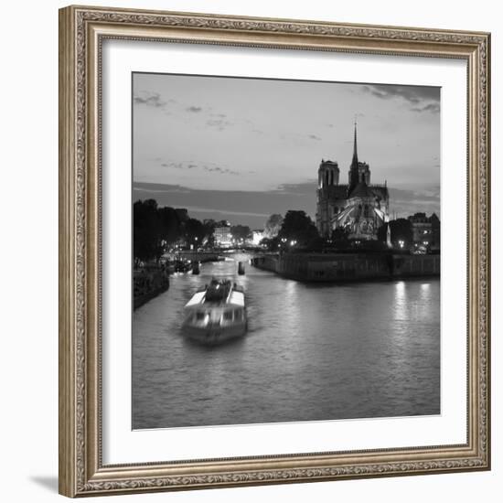 Notre Dame Cathedral and River Seine, Paris, France-Jon Arnold-Framed Photographic Print