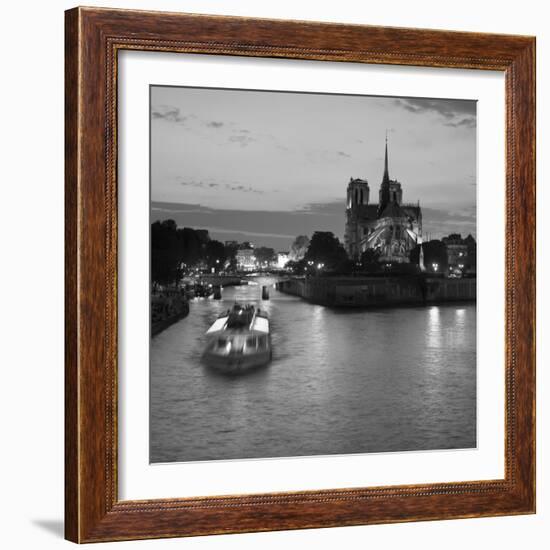 Notre Dame Cathedral and River Seine, Paris, France-Jon Arnold-Framed Photographic Print