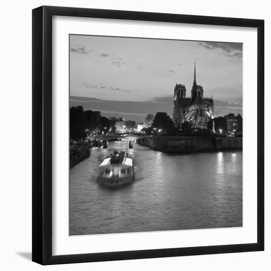 Notre Dame Cathedral and River Seine, Paris, France-Jon Arnold-Framed Photographic Print
