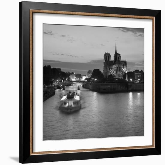 Notre Dame Cathedral and River Seine, Paris, France-Jon Arnold-Framed Photographic Print