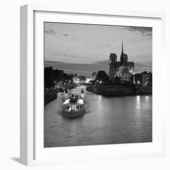 Notre Dame Cathedral and River Seine, Paris, France-Jon Arnold-Framed Photographic Print