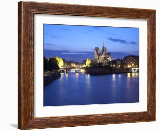 Notre Dame Cathedral and River Seine, Paris, France-Jon Arnold-Framed Photographic Print