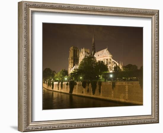 Notre Dame Cathedral at Night, Paris, France-Jim Zuckerman-Framed Photographic Print