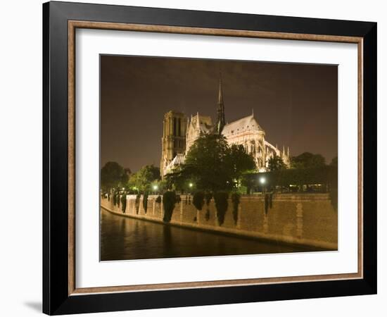 Notre Dame Cathedral at Night, Paris, France-Jim Zuckerman-Framed Photographic Print