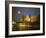 Notre Dame Cathedral at Night, with Moon Rising Above, Paris, France, Europe-Howell Michael-Framed Photographic Print