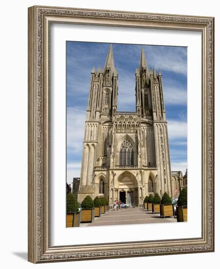 Notre Dame Cathedral Dating from the 14th Century, Coutances, Cotentin, Normandy, France, Europe-Guy Thouvenin-Framed Photographic Print