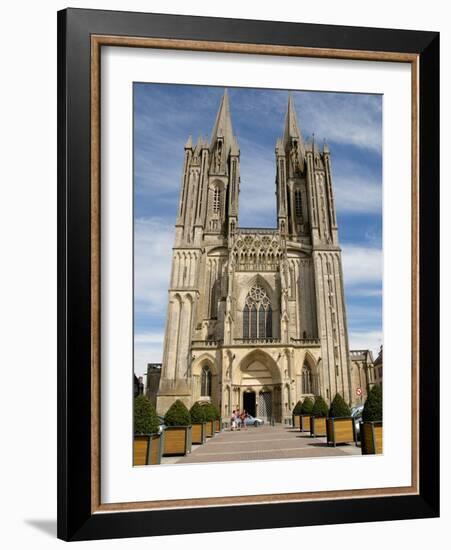 Notre Dame Cathedral Dating from the 14th Century, Coutances, Cotentin, Normandy, France, Europe-Guy Thouvenin-Framed Photographic Print